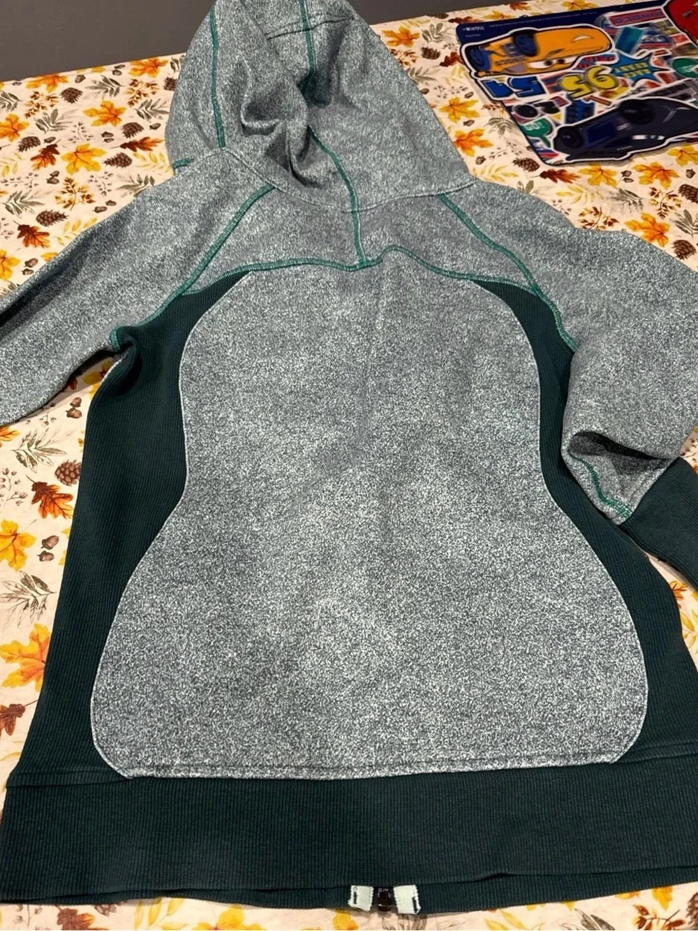 lululemon woman’s Teal Heather Full-Zip Hoodie